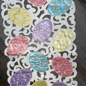 Easter Table Runner Easter Eggs Cutout